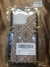 Protective Iphone 14 pro cell phone case holder dark/light brown