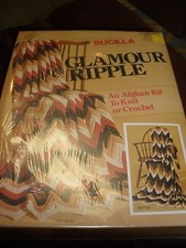 NEW vintage Bucilla Glamour Ripple Afghan Kit 7914