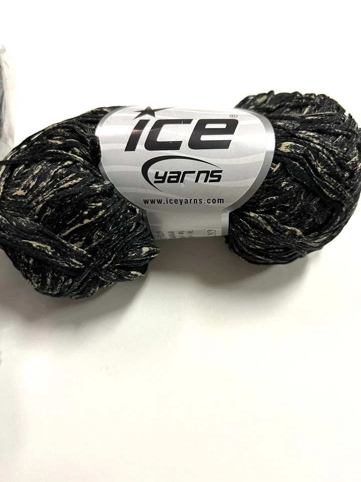 Lote de 3 426 yardas de hilo de algodón inclinable con tinta de hielo negro moteado tostado 100 % algodón Mako Foto 2 de 4