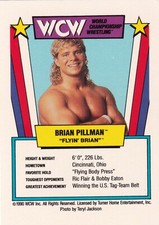 Brian Pillman 1990 International Games WCW Slam-A-Rama Rookie Card #11 RC Pin