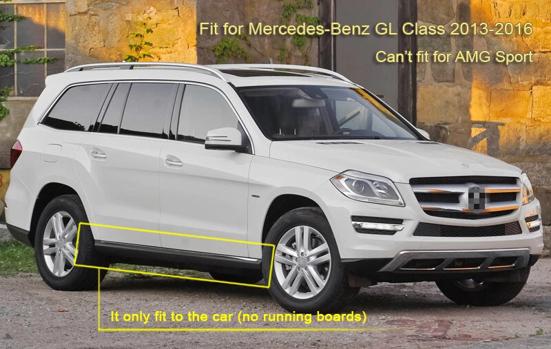 Guardabarros guardabarros guardabarros guardabarros 4 piezas para Mercedes Benz Clase GL 2013-2016 Foto 2 de 4