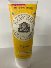  2 PACK BURT'S BEES BABY NOURISHING LOTION 6 OZ ORIGINAL BRAND NEW