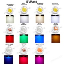 10pcs High Power Led Chip 1w 3w 5w White Light Emitter Diode Smd Lamp Bead Bulb