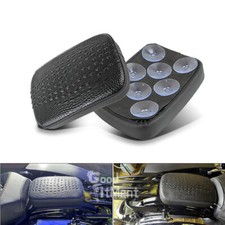Motorcycle Chopper Crocodile Passenger Pad Seat Pillion 8 Suction Universal