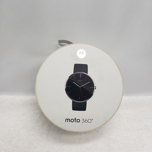 Motorola Moto 360 1st Generation Smart Watch 42mm Leather Band New Open