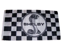 SHELBY COBRA 3'X5' FLAG BANNER FORD RACING MUSTANG GT MAN CAVE SVT FAST SHIPPING