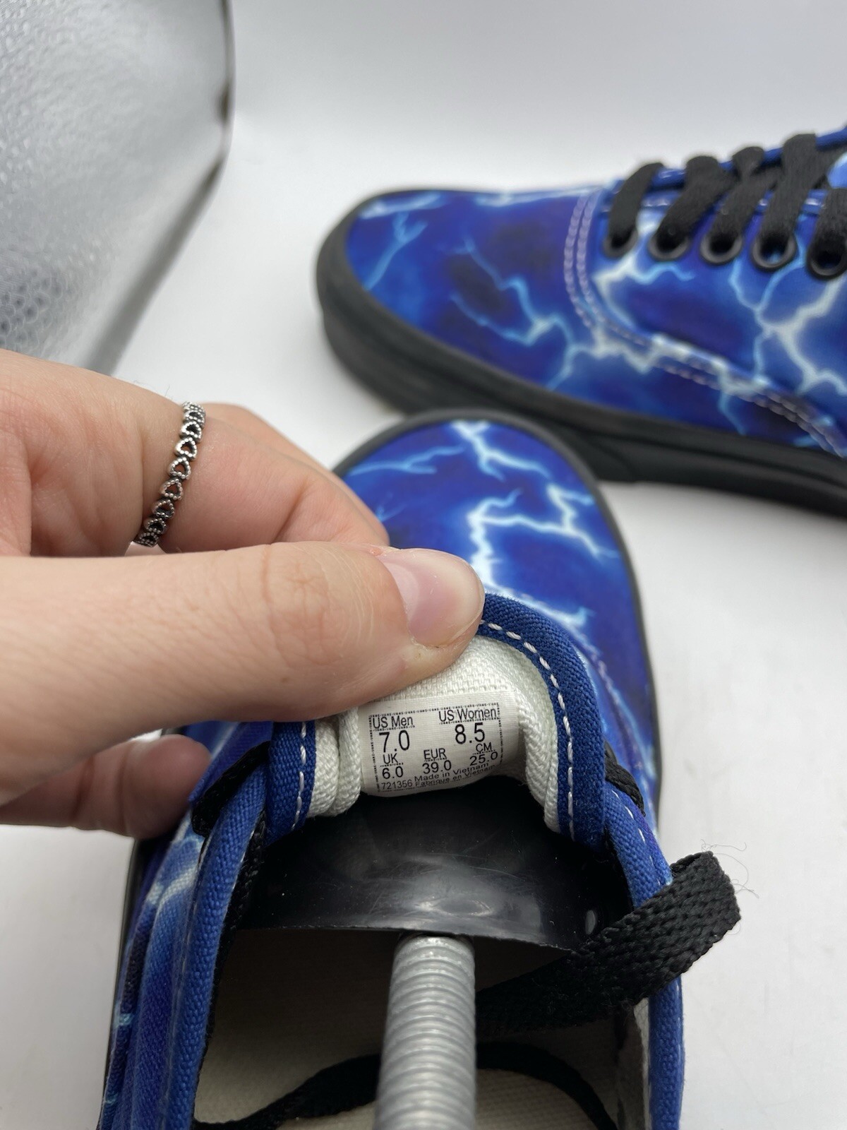 Vans Authentic,  Lightning Black/Blue VN0A5HZS9FT… - image 7