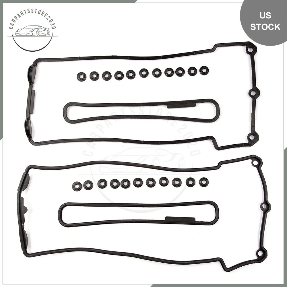 Valve Cover Gasket Set For 93-98 BMW 840Ci, 540i, 740i, 740iL, 530i – Includes Grommets