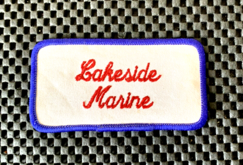 LAKESIDE MARINE EMBROIDERED SEW ON PATCH BOATING FISHING SKIING 3 3/4" x 2" NOS - Picture 1 of 2