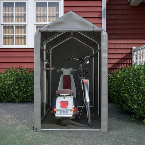 Storage Tent Bicycle Motorbike PE Shelter Backyard Waterproof Small 1.8*1M Grey - Picture 2 of 10