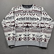 Vintage Expressions Sweater Mens XL Geometric Abstract Crewneck Pullover Cosby