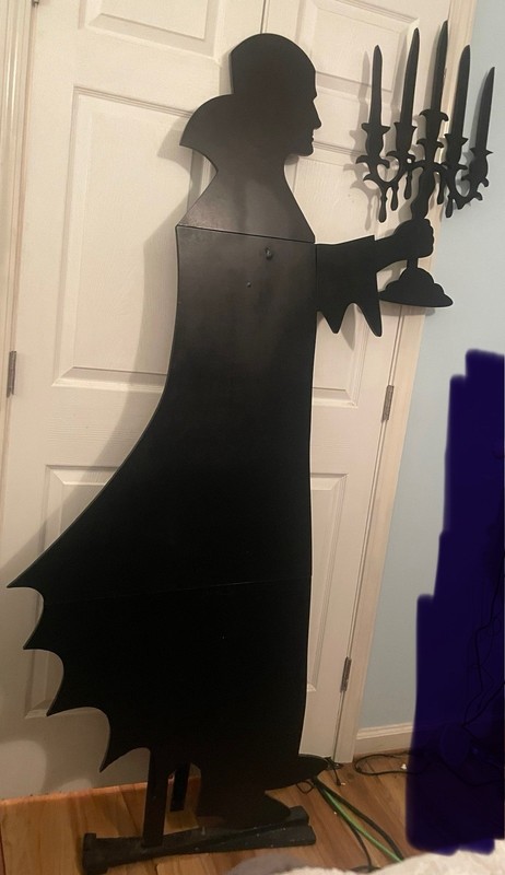 Grandin Road Martha Stewart Vampire Silhouette retired Halloween prop