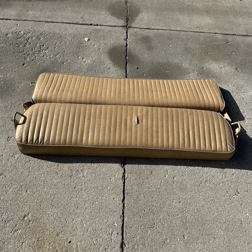 Banco traseiro Ford Supercab 1973-1979 F150 F250 F350 caminhão dobrável - Imagem 2 de 4