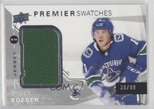 2018-19 Upper Deck Premier Premier Swatches 39/99 Brock Boeser #PS-BO s9v