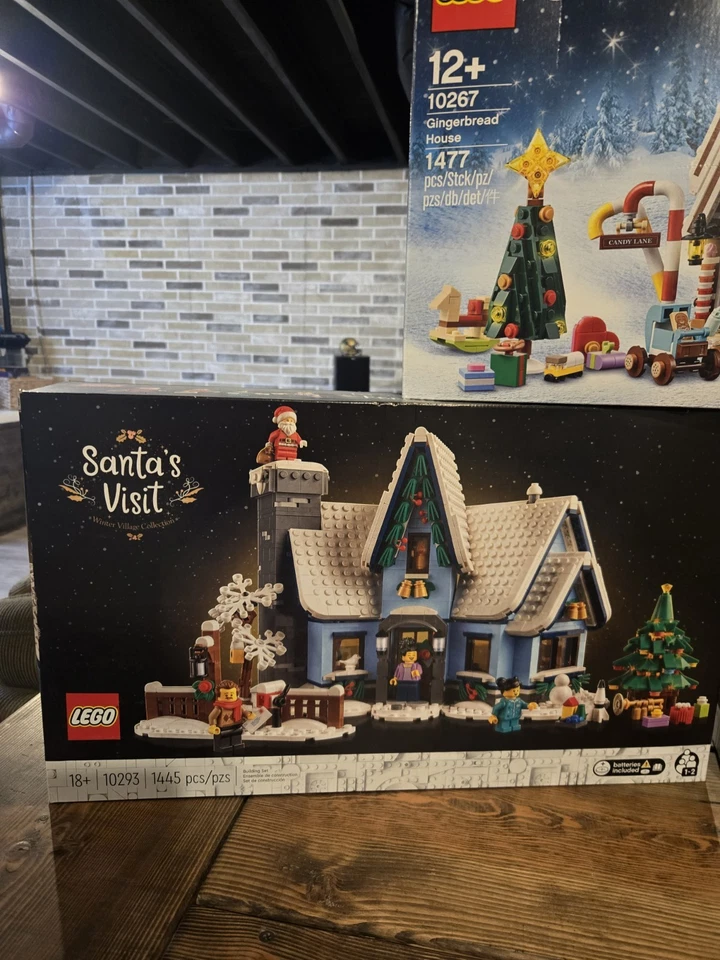 LEGO XMAS LOTE DE 3 10267 Gingerbread 10275 Elf Club House 10293 Santa’s Visit Foto 3 de 4