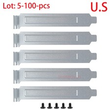 Lot PCI Slot Cover Dust Filter Blanking Plate Hard Steel PCI Slots Case w/screws