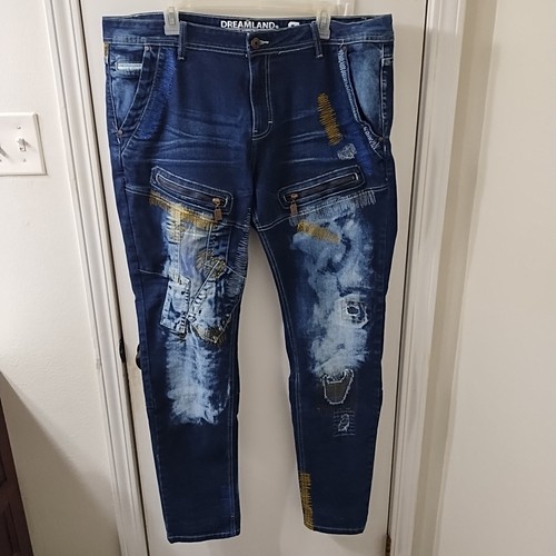 Dreamland Men's Distressed Jeans Size 40
