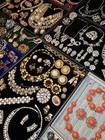 Vintage Jewelry Lot Rhinestone Statement Weiss Haskell Eisenberg Mazer Juliana +