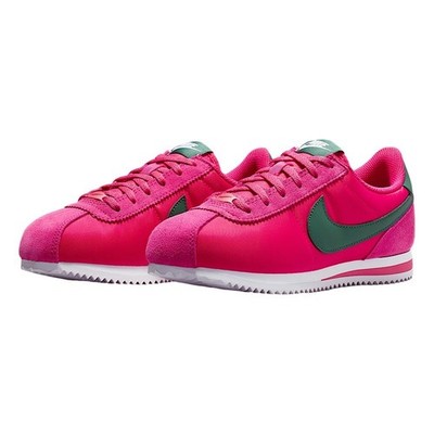new Nike Cortez textile GS Youth 6Y/women's 7.5 pink/fir-white shoes IH7654-600