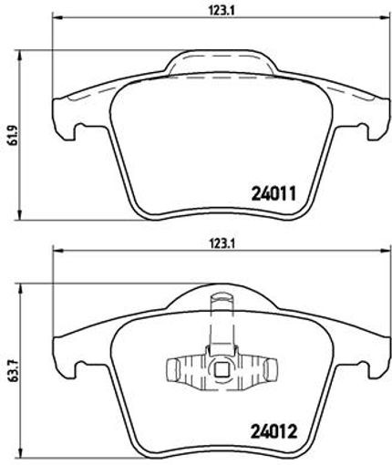 Brembo Bremsbelagsatz P 86 019, Hinten - Bild 6