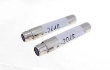 (2 PACK) PROCRAFT SVP559-20 INLINE PAD / ATTENUATOR @ -20db XLRF to XLRM
