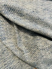 Upholstery Fabric, Chevron Design Teals Neutral, 2 7/8 yards All One Piece