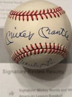 Mickey Mantle Whitey Ford New York Yankees Signed American League Baseball COA