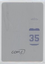 2019 Leaf Lumber Kings Game Used Goalie Printing Plate Cyan 1/1 Gary Edwards 0l2