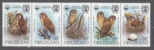 Swaziland - Courrier Yvert 399/403 ** Mnh Faune - Oiseaux De Proie - Hiboux