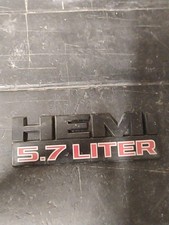 Oem Ram Hemi 5.7 Liter Fender Emblem Black Red Nameplate Badge 68149700aa 13-22 Oem Ram Hemi 5.7 Liter Fender Emblem Black Red Nameplate Badge 68149700aa 13-22