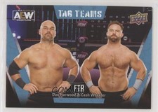 2021 AEW All Elite Wrestling Tag Teams Dash Wilder Dax Harwood & #63 Patch oc3
