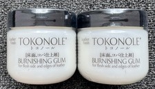 LOT OF 2 TOKONOLE LEATHER FINISH BURNISHING GUM CLEAR LEATHERCRAFT 120G 