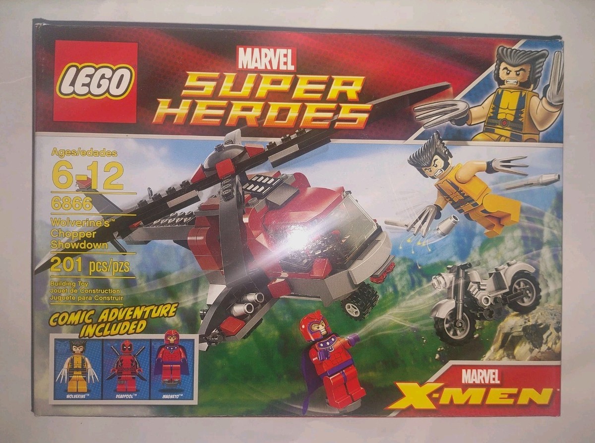 BRAND NEW LEGO SUPER Hero's Wolverine's Chopper Showdown 6866