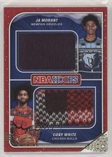 2019-20 Panini NBA Hoops Rookie Sweaters Dual Ja Morant Coby White #SD-JC 0u7