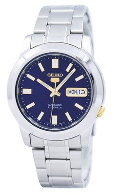 Seiko 5 Automatic Dress Stainless Steel Blue Dial 30M SNKK11K1 Mens Watch