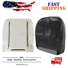 Driver Bottom Leather Seat Cover & Foam Dark Gray FITS 2003-2014 Chevy C Series