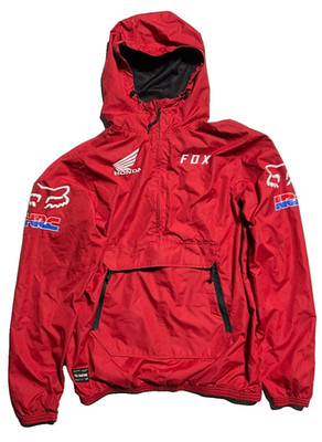 FOX HONDA RACING WINDBREAKER JACKET, Mesh lined, Red, Men, Large