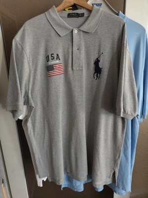 Polo Ralph Lauren Poloshirt Big & Tall 2XLT Tall Big Pony USA New York Selten