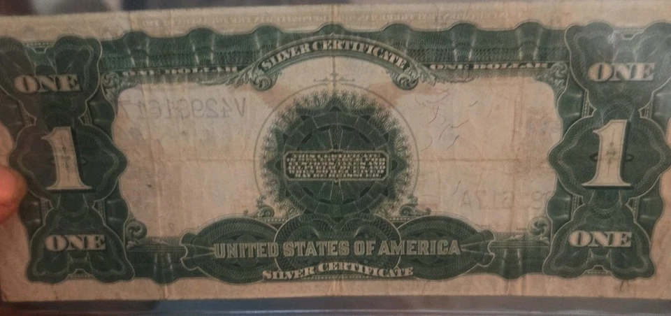 1899 Silver Certificate Black Eagle Large Note $1 Dollar - Image 2 of 2