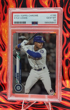 Mariners AL ROY Kyle Lewis 2020 Topps Chrome 186 Rookie Baseball Card [PSA 10GM]. rookie card picture