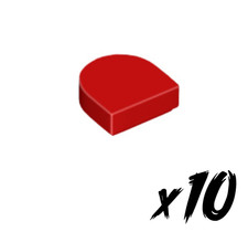 10x LEGO 24246 &bull; 1x1 Fliese rund &bull; tile round &bull; rot &bull; red