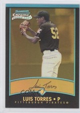 2001 Bowman Chrome Rookie Refractors Gold Refractor 87/99 Luis Torres #185 0c2