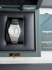Audemars Piguet Royal Oak Silver 34mm Unisex Watch - 77450ST Unworn Complete 2