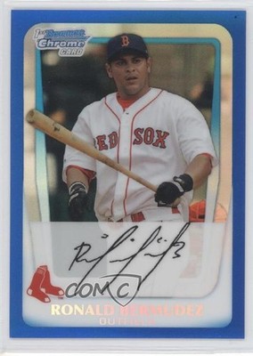 2011 Bowman Chrome Prospects Blue Refractor 45/250 Ronald Bermudez #BCP59 0c2