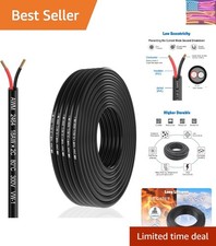 Copper Wires 20AWG 20 Gauge Conductor PVC Cord 32.8FT/10M 2464 Low Voltage L...