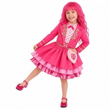 Kids Girl Descendants 5 Princess Pink Dress Cosplay Costume Book Week Halloween — image 4