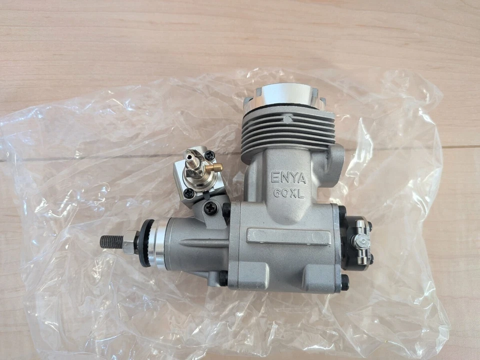 Enya GP 60XLF-4 AL-CHROME 9.95cc 2-stroke glow engine for R/C airplanes new f/s - Image 3 of 4