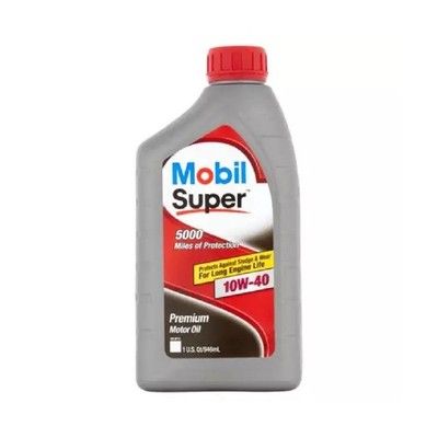2x Mobil Super 5000 Mile Motor Oil 10w-40 Lot New Pack Sealed 1qt