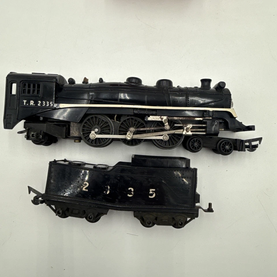 TRI-ANG RAILWAYS R-54 TC SERIES 4-6-2 PACIFIC LOCOMOTIVE #2335 & TENDER R-32 - Image 4 of 4