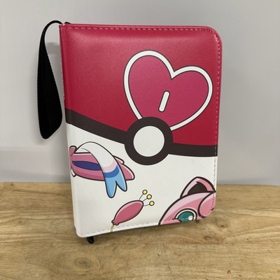 Pokemon Jigglypuff & Sylveon Fairy TCG Card Zip-Binder  w/ 4 Pockets & 50 Pages